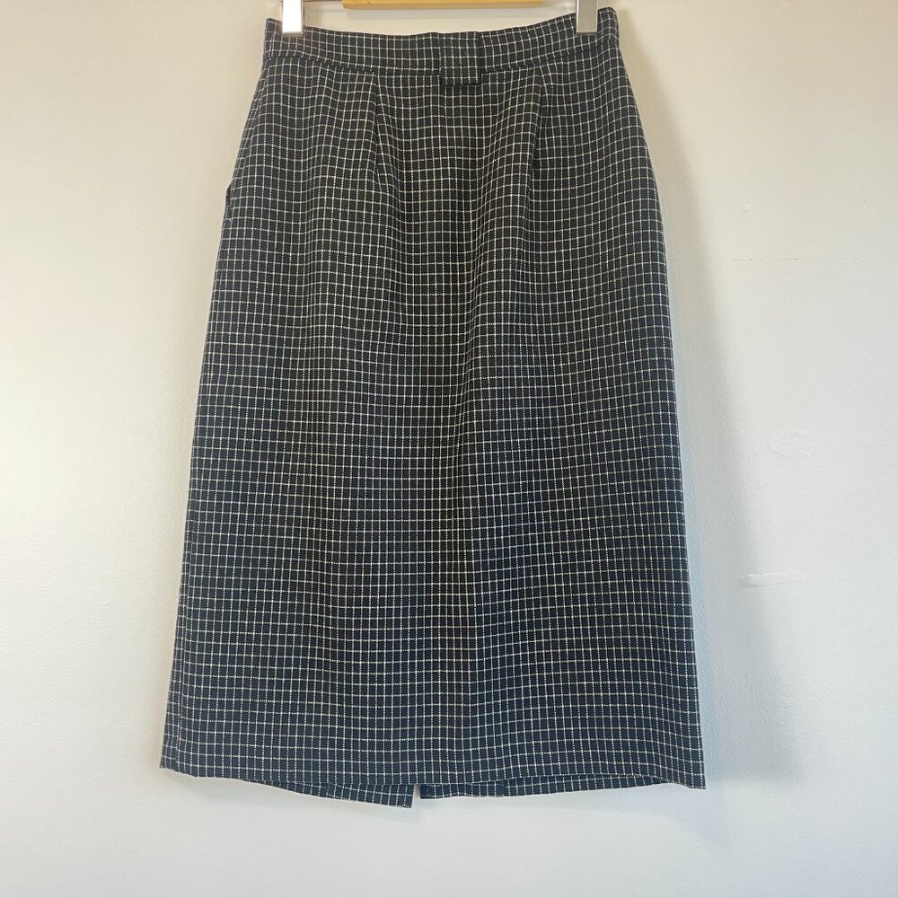 Vintage MARELLA Checkered Pencil Skirt - Size S - Picture 7 of 9